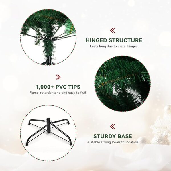 Christmas Spruce Tree with 1,000 Branch Tips,Artificial - Image 3