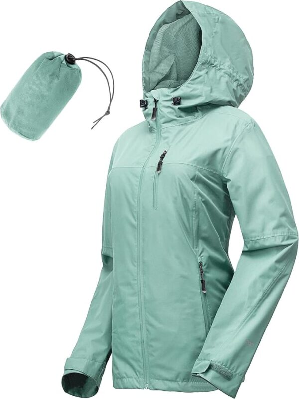 Women Waterproof Raincoat with Hood Cycling Bike Jacket