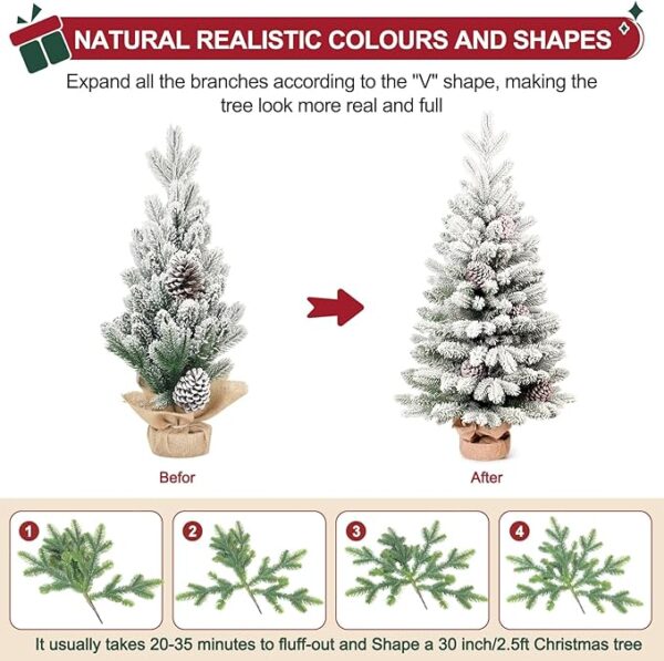 Artificial Mini Small Christmas Tree - Image 4