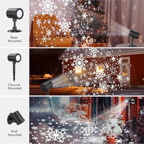 Christmas Projector Lights Outdoor, Dynamic Snowflake Projector - Image 5