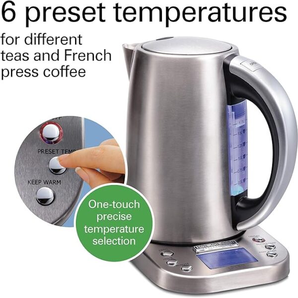 Digital LCD Temperature Control Electric Tea Kettle - Image 4
