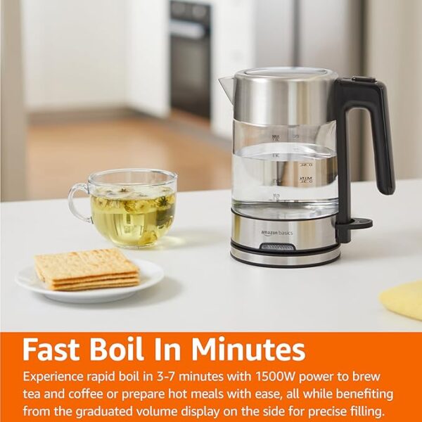 Amazon Basics Glass Hot Water Kettle - Image 3
