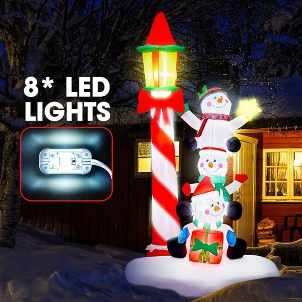 7 FT Christmas Inflatables Outdoor Decorations - Image 3