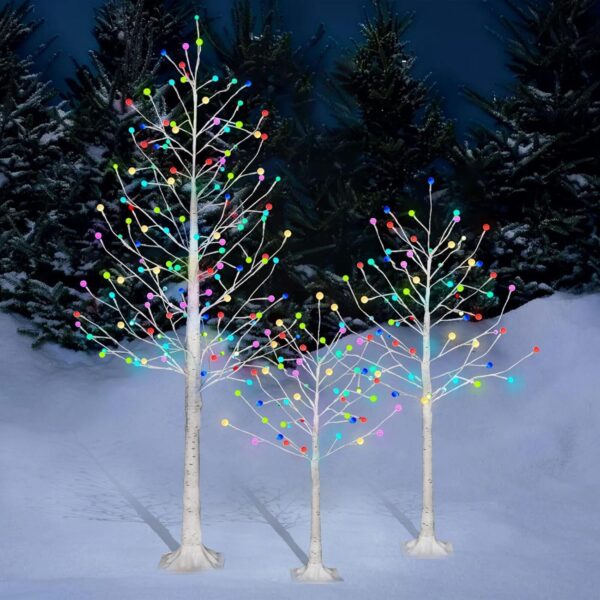 Tree with led Lights, 4FT 5FT and 6FT Lighted Artificial Trees - Image 3