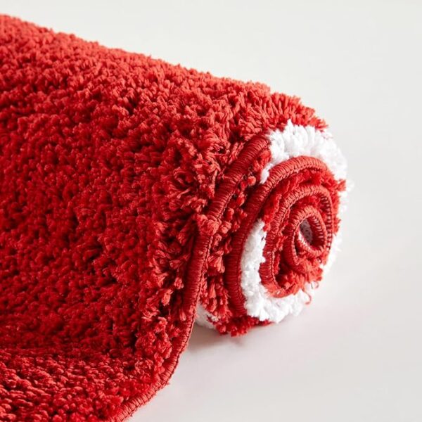 Snowflake Joy Christmas Round Bathroom Rugs 2ft Winter Themed Xmas Festive Decorations - Image 4