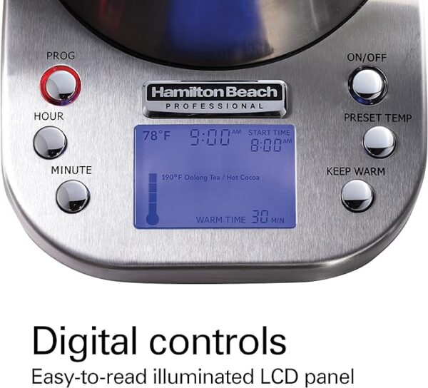 Digital LCD Temperature Control Electric Tea Kettle - Image 3