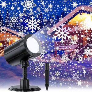 Christmas Projector Lights Outdoor, Dynamic Snowflake Projector