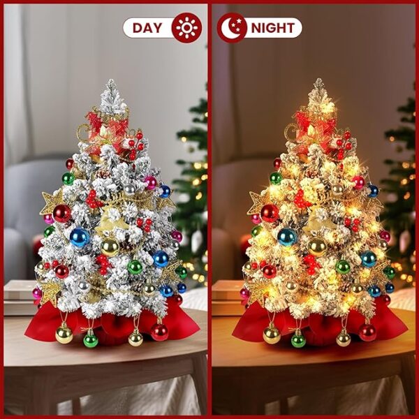 Small Christmas Tree with Lights, Prelit Tabletop - Image 3