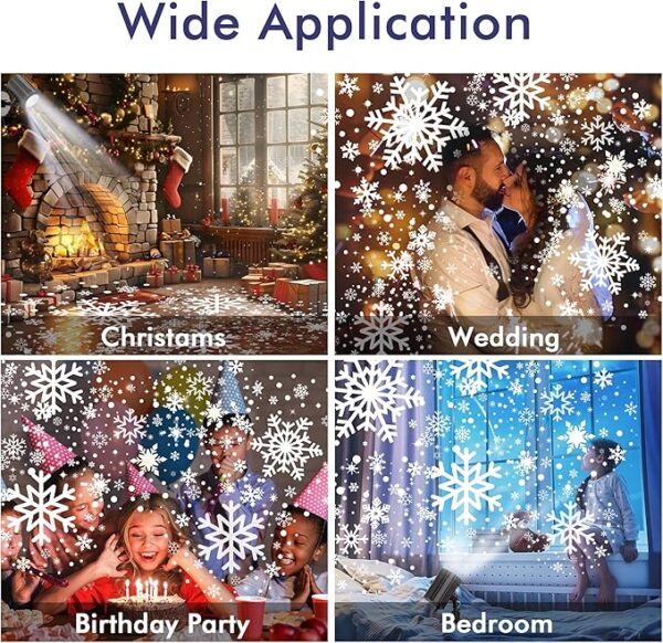 Christmas Projector Lights Outdoor, Dynamic Snowflake Projector - Image 4