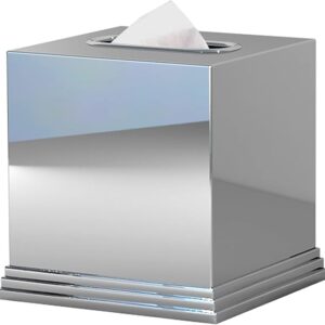 Stainless Steel Square Facial Tissue Box Cover
