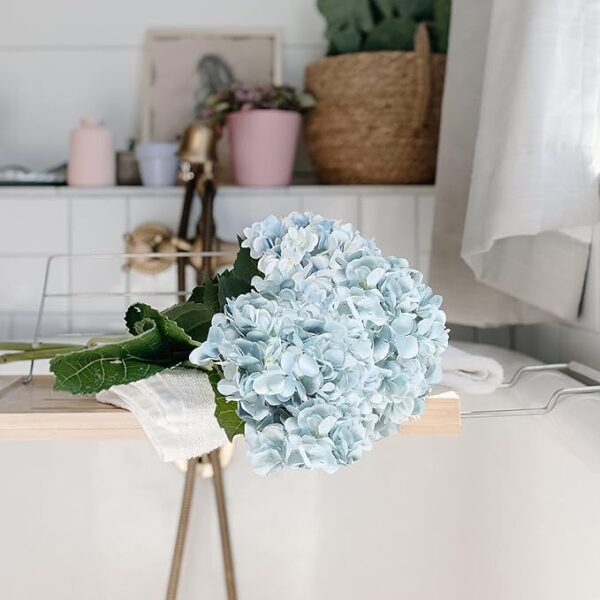 Blue Hydrangea Artificial Flowers - Image 3