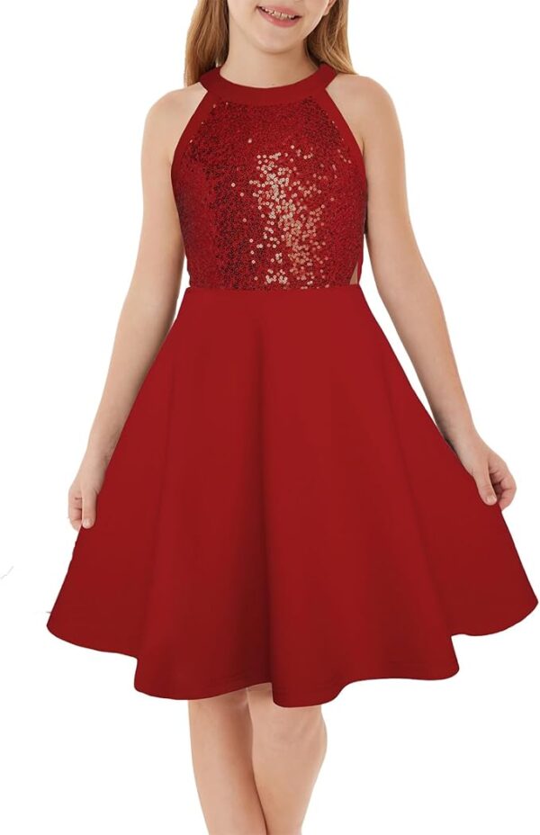 Girls Sequin Party Dress
