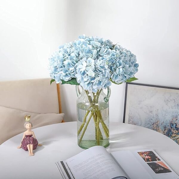 Blue Hydrangea Artificial Flowers - Image 4