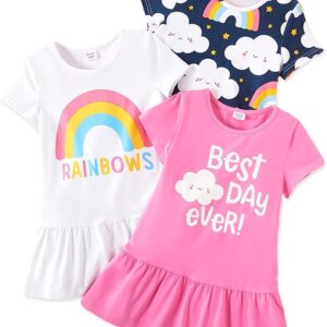 Girl Floral Skater Multipack Dresses
