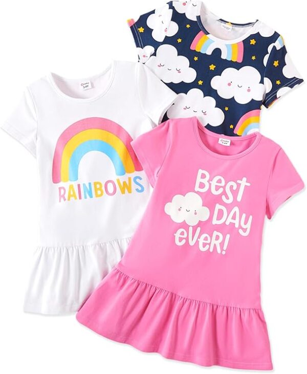 Girl Floral Skater Multipack Dresses