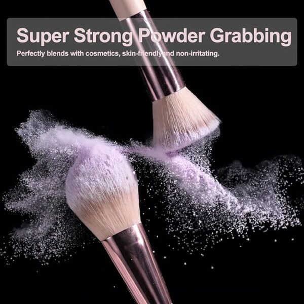 Travel Makeup Brush Set Foundation Powder - Image 4