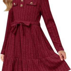 Girls Fall Long Sleeve Dress