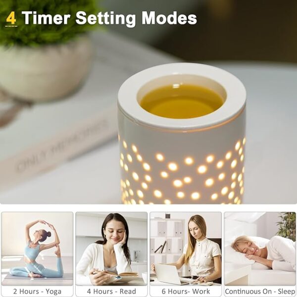 Candle Warmer Burner - Ceramic Electric Candle Waxing Warmer - Image 3