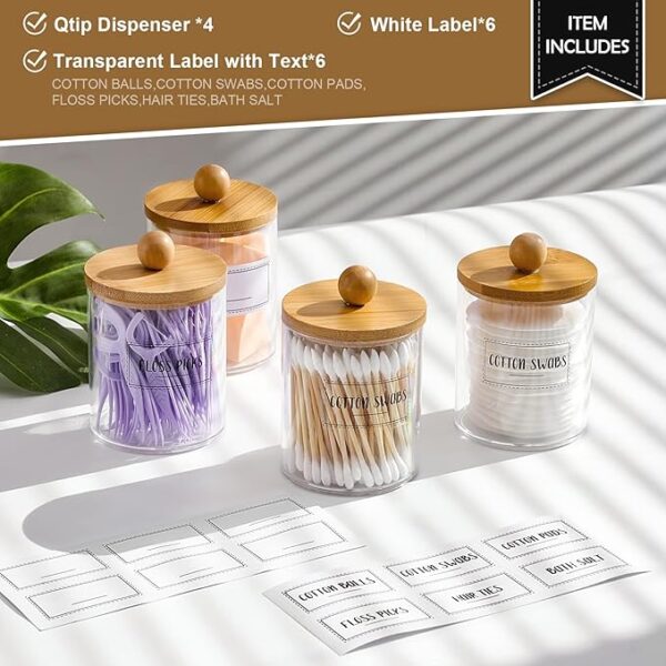 Holder Dispenser with Bamboo Lids - Image 4