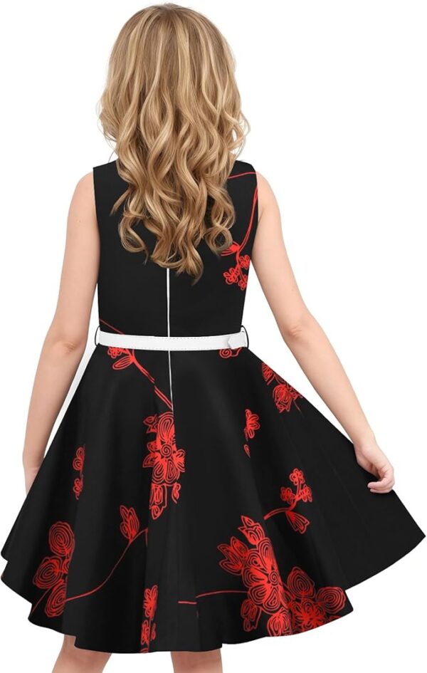 Girls Vintage Dress 50s Retro - Image 2