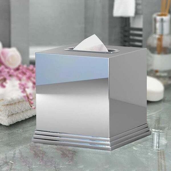 Stainless Steel Square Facial Tissue Box Cover - Image 4