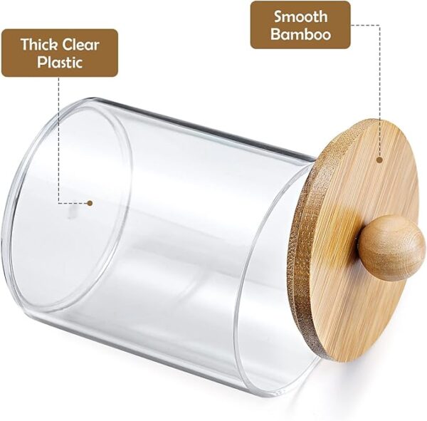 Holder Dispenser with Bamboo Lids - Image 2