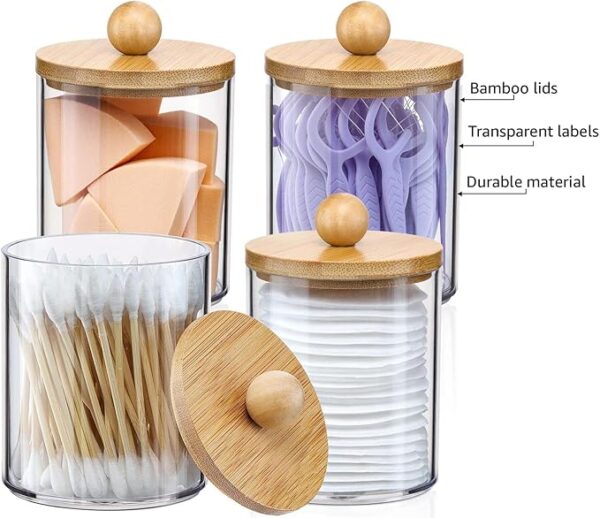 Holder Dispenser with Bamboo Lids - Image 3