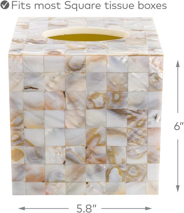 Tissue Box Cover Square – Decorative - Image 4