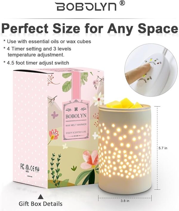 Candle Warmer Burner - Ceramic Electric Candle Waxing Warmer - Image 2