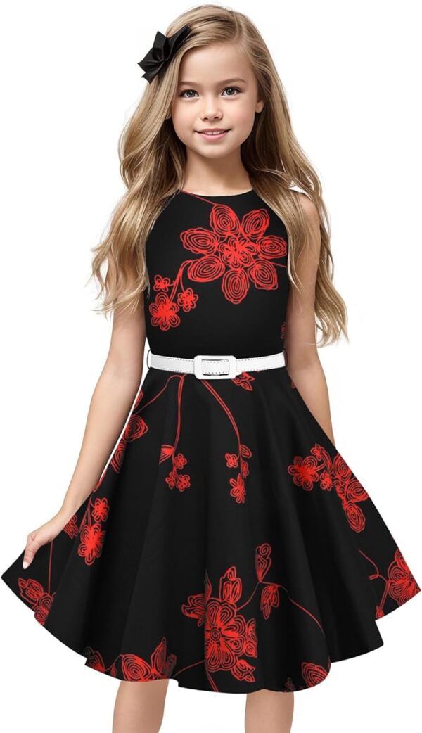 Girls Vintage Dress 50s Retro