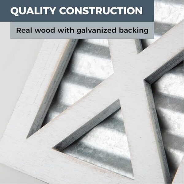 Wooden X Frame Tissue Box Cover - Image 2