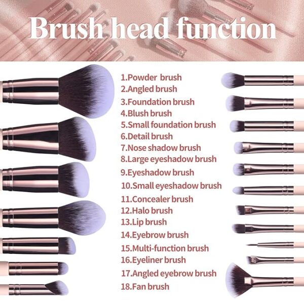 Makeup Brushes Premium Synthetic Foundation Powder - Image 5
