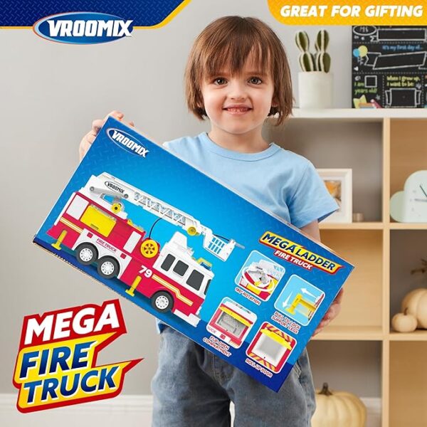 Large Fire Truck Toys for Boys Girls - Image 2