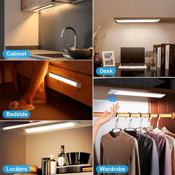 Lights, 54 LED Rechargeable Motion Sensor Indoor 3 Color - Image 2