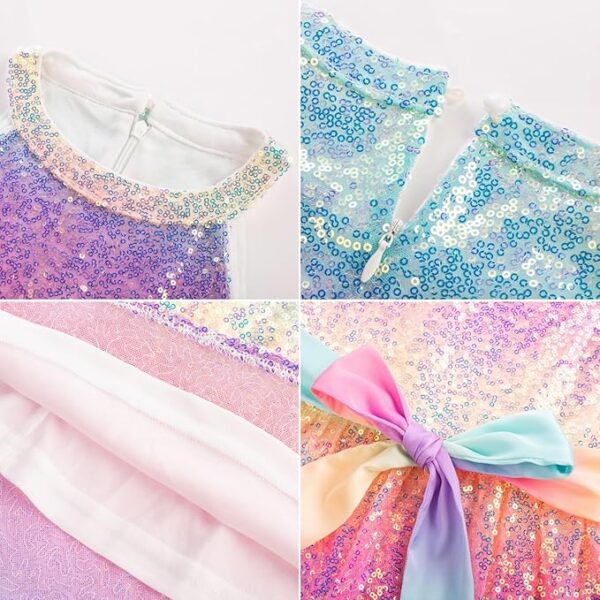 Girls Sequin Party Dress - Image 2