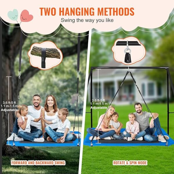 Swing, 700lbs Weight Capacity Outdoor swing - Image 2