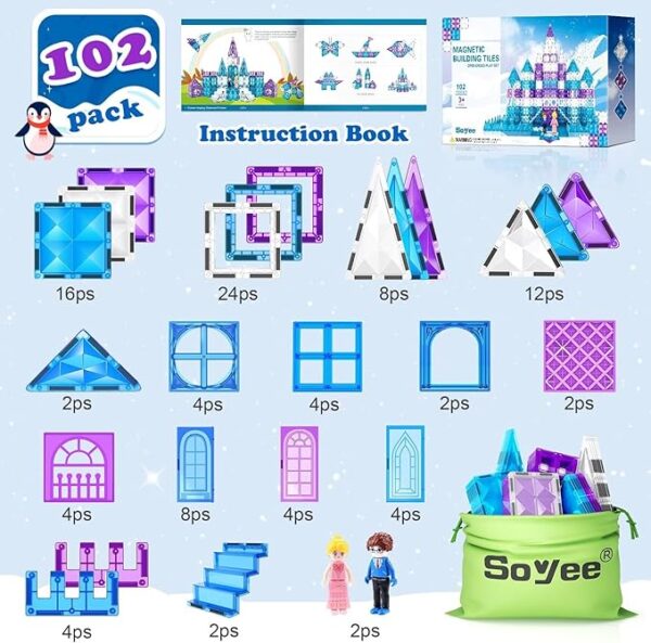 Stairs Dolls Princess Castle Building STEM Toys - Image 3
