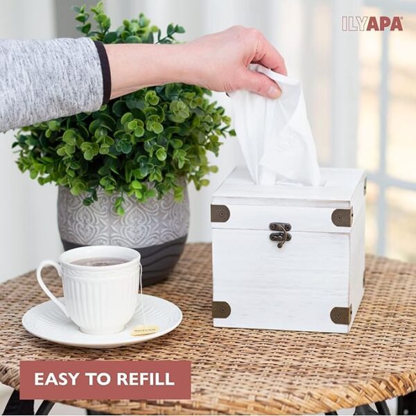 Rustic Tissue Box Holder - Image 4
