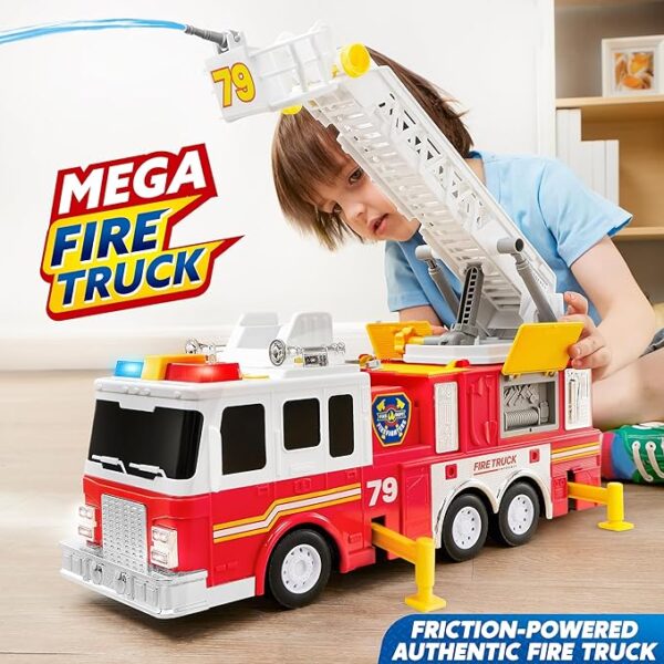 Large Fire Truck Toys for Boys Girls - Image 6