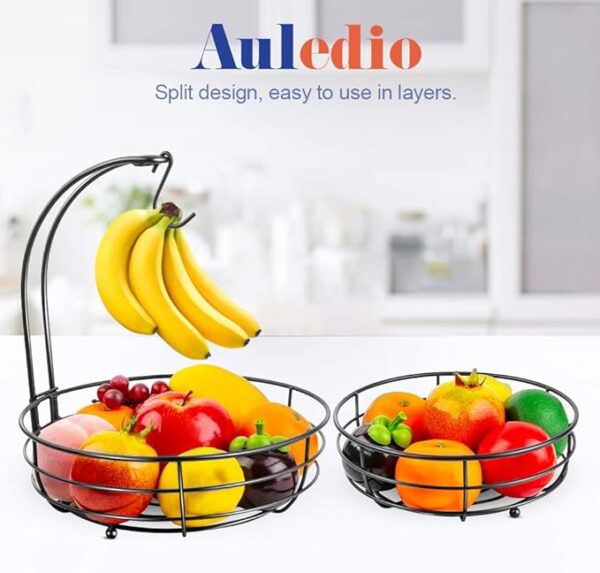 Iron 2-Tier Countertop Fruit Vegetables - Image 3