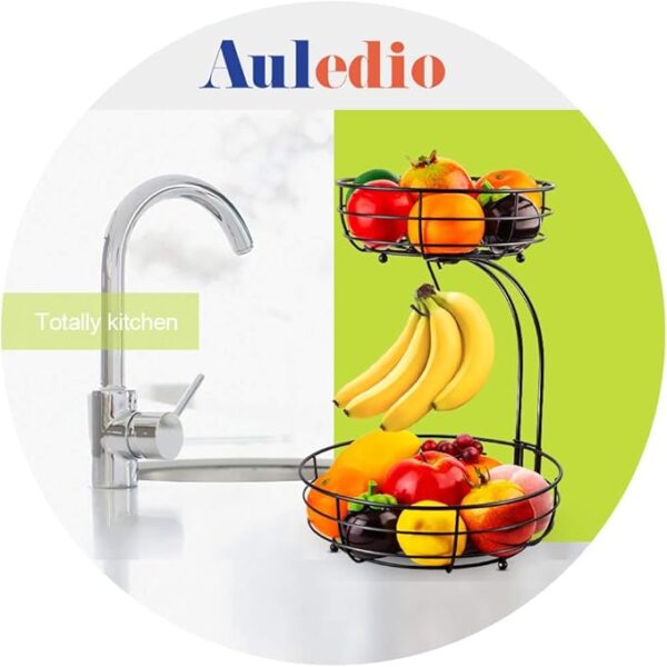 Iron 2-Tier Countertop Fruit Vegetables - Image 4