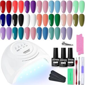 Gel Nail Polish Kit with U V Light Popular Color