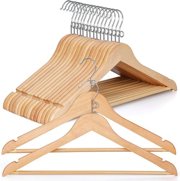 Wooden Hangers 30 Pack