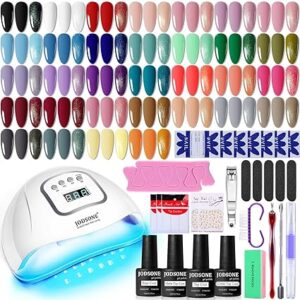 Gel Nail Polish Kit with U V Light 32 Colors